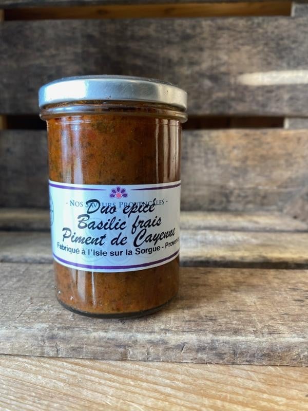 Duo Epicé basilic frais piment de cayenne