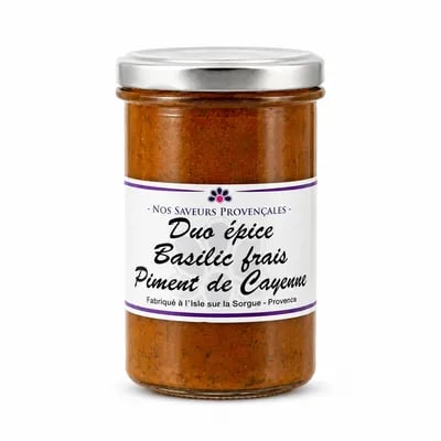Duo Epicé basilic frais piment de cayenne