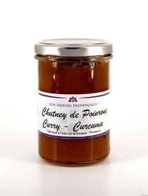 Chutney de Poivrons Jaunes Curry Curcuma. 220gr